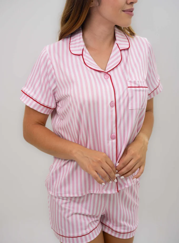 Piel de Durazno - Rayitas Rosadas - Short